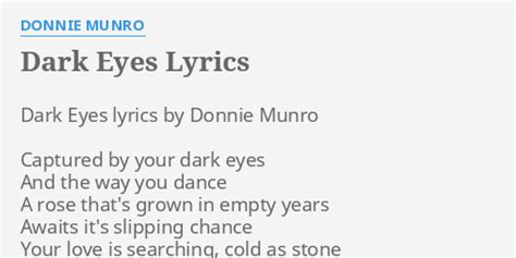 The Dark Tales: The Stories behind Curse of the Blackened Eye Lyrics
